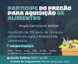Ufal abre pregão eletrônico para compra de alimentos dos Restaurante Universitários