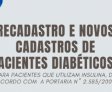 Recadastramento de pacientes diabéticos continua nesta segunda (4), em Palmeira